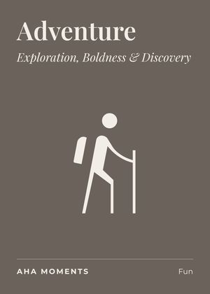 The Adventure card: Exploration, Boldness & Discovery
