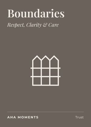 The Boundaries card: Respect, Clarity & Care