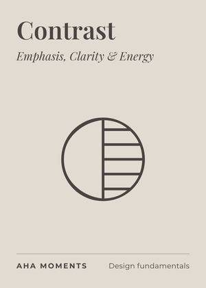 The Contrast card: Emphasis, Clarity & Energy