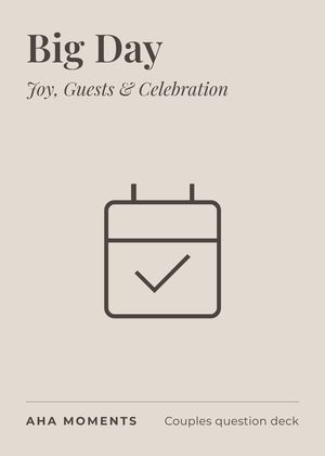 The Big Day card: Joy, Guests & Celebration
