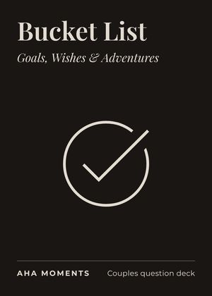 The Bucket List card: Goals, Wishes & Adventures