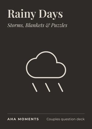 The Rainy Days card: Storms, Blankets & Puzzles