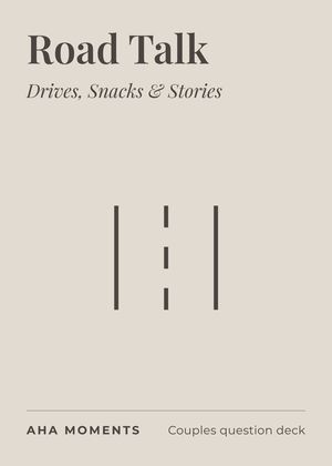 The Road Talk card: Drives, Snacks & Stories