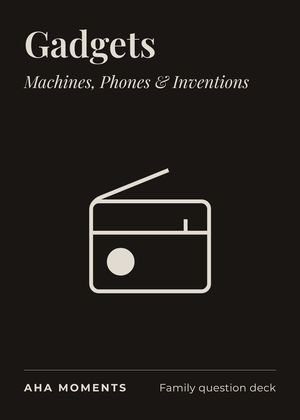 The Gadgets card: Machines, Phones & Inventions
