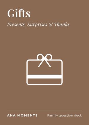 The Gifts card: Presents, Surprises & Thanks