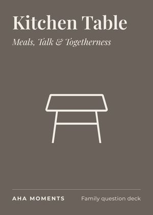 The Kitchen Table card: Meals, Talk & Togetherness