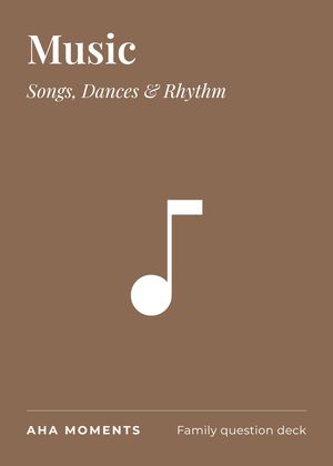 The Music card: Songs, Dances & Rhythm
