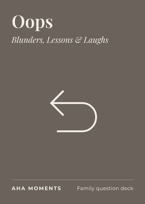The Oops card: Blunders, Lessons & Laughs