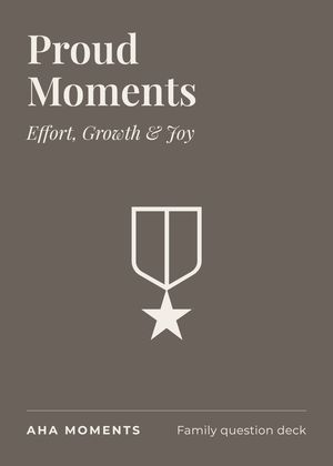 The Proud Moments card: Effort, Growth & Joy