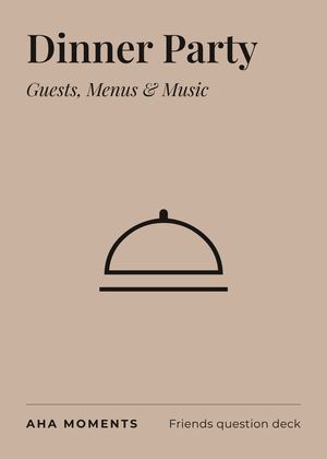The Dinner Party card: Guests, Menus & Music