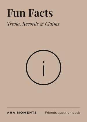 The Fun Facts card: Trivia, Records & Claims