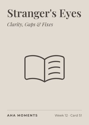 The Stranger's Eyes card: Clarity, Gaps & Fixes