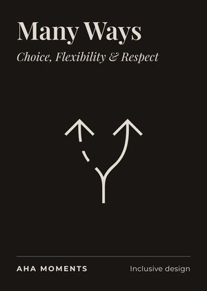 The Many Ways card: Choice, Flexibility & Respect