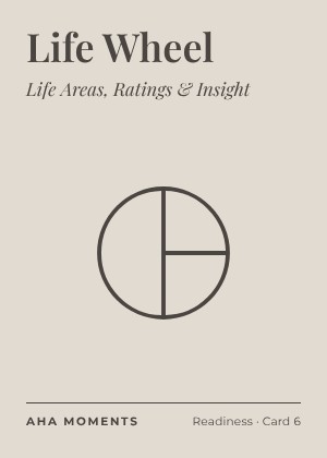 The Life Wheel card: Life Areas, Ratings & Insight