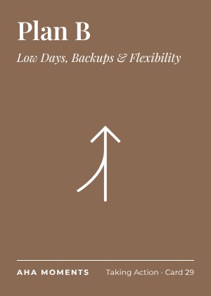 The Plan B card: Low Days, Backups & Flexibility