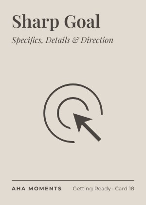 The Sharp Goal card: Specifics, Details & Direction