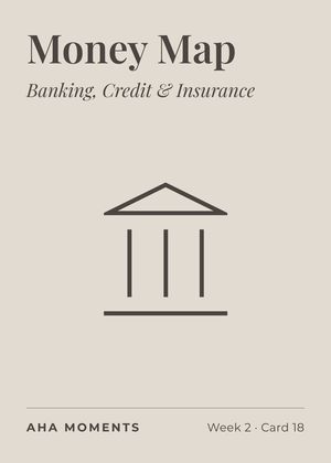 The Money Map card: Banking, Credit & Insurance