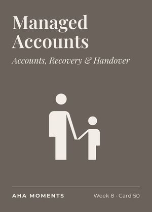The Managed Accounts card: Accounts, Recovery & Handover