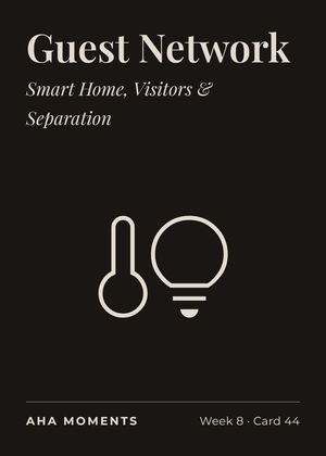 The Guest Network card: Smart Home, Visitors & Separation