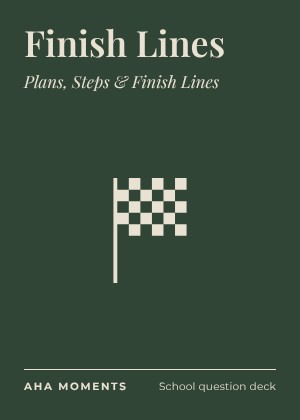 The Finish Lines card: Plans, Steps & Finish Lines