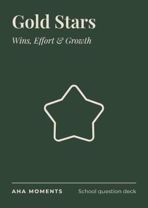 The Gold Stars card: Wins, Effort & Growth