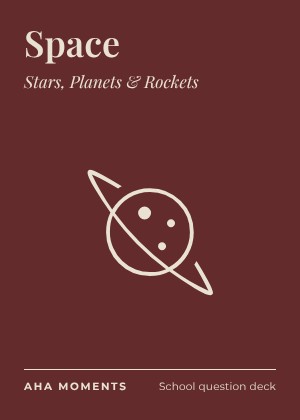 The Space card: Stars, Planets & Rockets