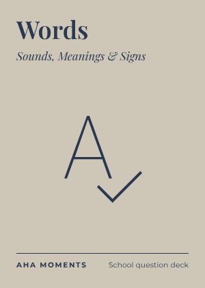 The Words card: Sounds, Meanings & Signs