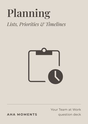 The Planning card: Lists, Priorities & Timelines
