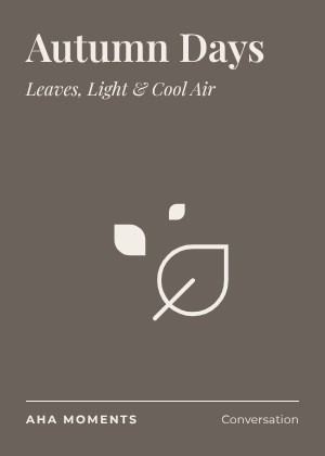 The Autumn Days card: Leaves, Light & Cool Air