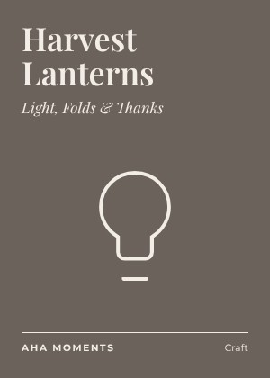 The Harvest Lanterns card: Light, Folds & Thanks