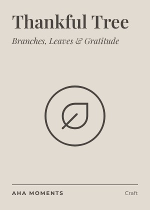 The Thankful Tree card: Branches, Leaves & Gratitude