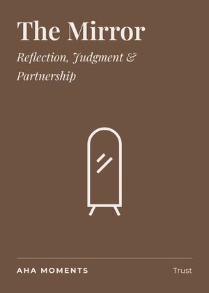 The The Mirror card: Reflection, Judgment & Partnership