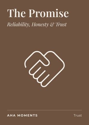 The The Promise card: Reliability, Honesty & Trust