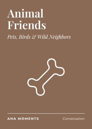 The Animal Friends card: Pets, Birds & Wild Neighbors