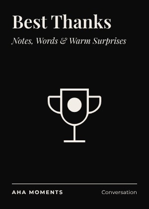 The Best Thanks card: Notes, Words & Warm Surprises