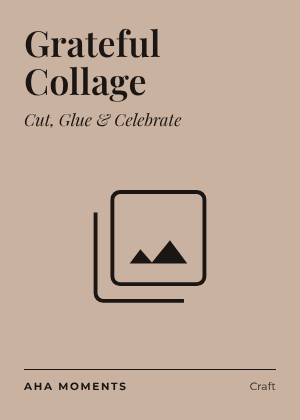 The Grateful Collage card: Cut, Glue & Celebrate