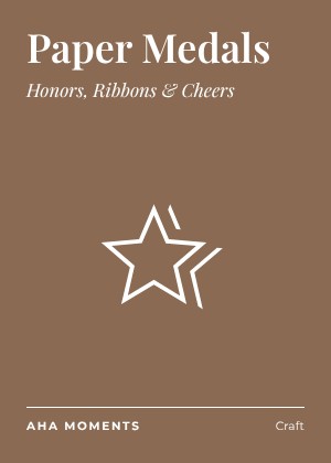 The Paper Medals card: Honors, Ribbons & Cheers
