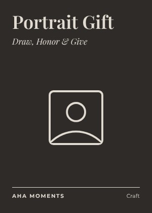 The Portrait Gift card: Draw, Honor & Give