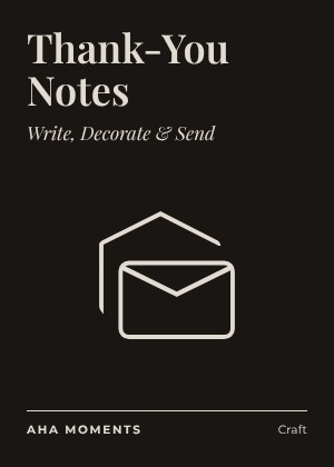 The Thank-You Notes card: Write, Decorate & Send