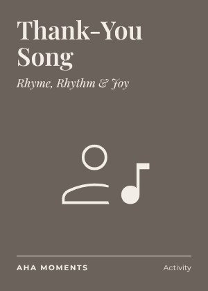 The Thank-You Song card: Rhyme, Rhythm & Joy