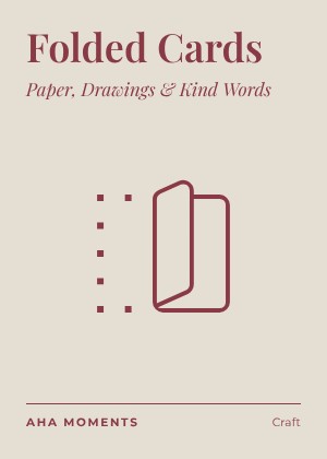 The Folded Cards card: Paper, Drawings & Kind Words