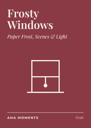 The Frosty Windows card: Paper Frost, Scenes & Light