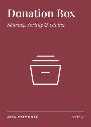 The Donation Box card: Sharing, Sorting & Giving