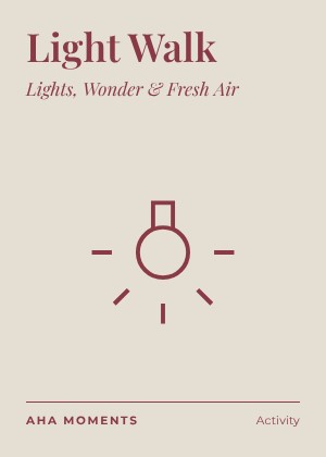 The Light Walk card: Lights, Wonder & Fresh Air