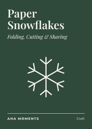 The Paper Snowflakes card: Folding, Cutting & Sharing