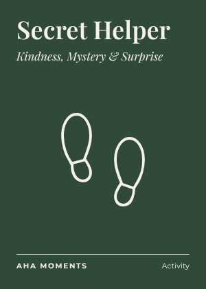 The Secret Helper card: Kindness, Mystery & Surprise
