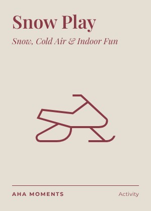 The Snow Play card: Snow, Cold Air & Indoor Fun