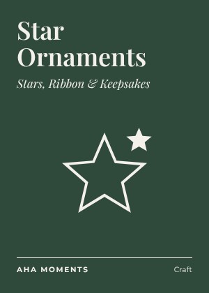 The Star Ornaments card: Stars, Ribbon & Keepsakes