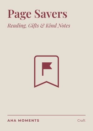 The Page Savers card: Reading, Gifts & Kind Notes