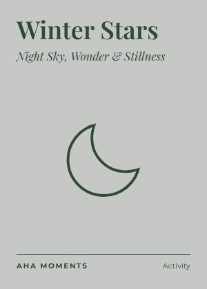 The Winter Stars card: Night Sky, Wonder & Stillness